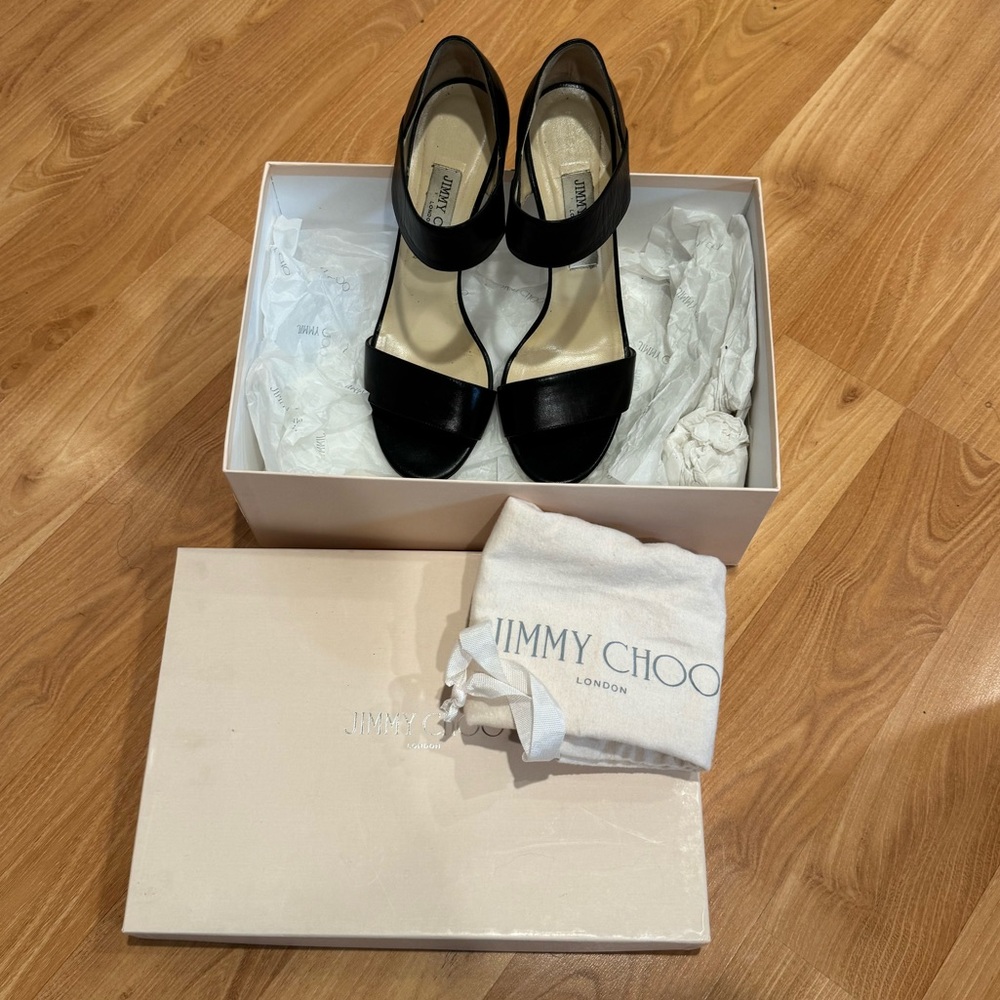 Jimmy Choo Peep Toe Heels size 39.5